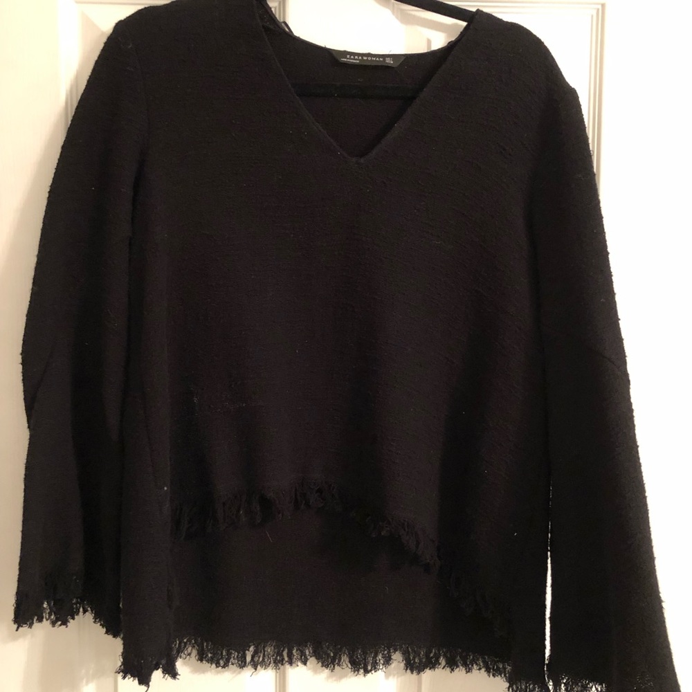 Zara fringe shirt size large